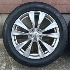 日産純正 18インチ ホイール＋DUNLOPタイヤセット 245/50R18!の画像