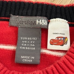 H&M 1-2歳 カーズ 綿100%の画像