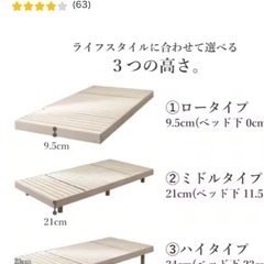 ニトリ　セミダブル　ベッドの画像