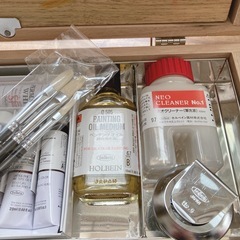 【取引中】ホルベイン 木箱入り油彩画セット　の画像
