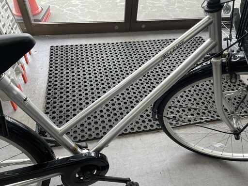 26インチ 自転車 変速なし シルバー ライト付き カゴ付き ママチャリ 札幌市手稲区