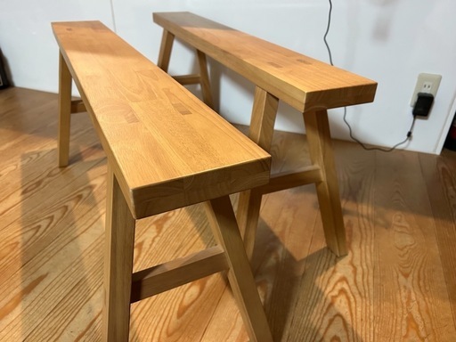 無印良品　木製ベンチ大美品