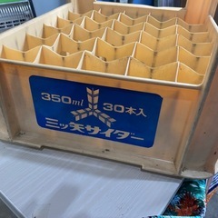 【昭和レトロ】三ツ矢サイダー 瓶ケース 激レア品です✨の画像