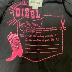 DIESEL ブラック キルティングジャケット サイズ４　１１０センチの画像