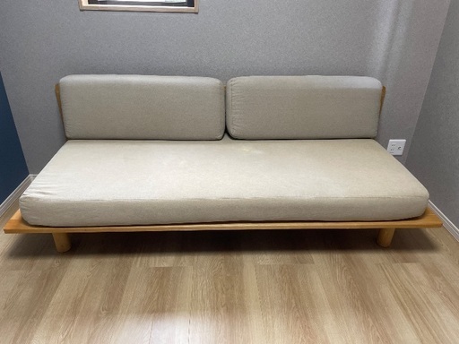 【廃盤】　無印良品　ソファベッド  オーク