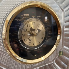 HOYA クリスタルガラス 置き時計の画像