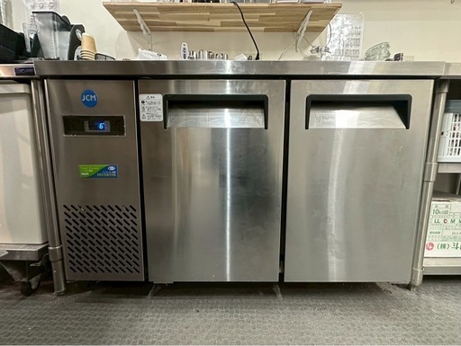 JCMの2ドア冷蔵コールドテーブル中古
