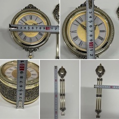 ★手渡しのみ　CITIZEN シチズン 新平和の女神 NC 4RP684NC63 金色イブシ仕上 記載あり 振り子時計 クォーツ 昭和レトロ  (k10922-N749)の画像