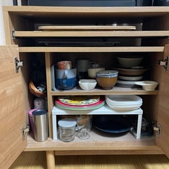 食器棚　木目調　の画像