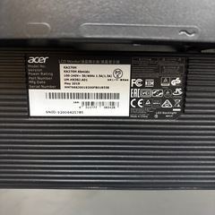 Acer 27インチ フルHD液晶モニター KA270H Abmixの画像