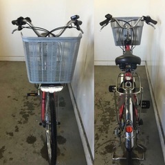 A-480△ v 岐阜発/パナソニック/電動アシスト自転車/24インチ/3段変速/バッテリー16Ah/充電器なし/走行確認/現状品/管23s/ R8.1/22 △の画像