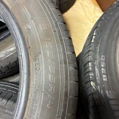 中古タイヤ‼️155-65-14‼️２本の画像