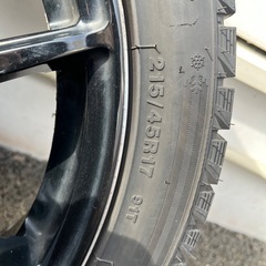 RAYS 57FX 17×7J PCD100 スタッドレス付の画像