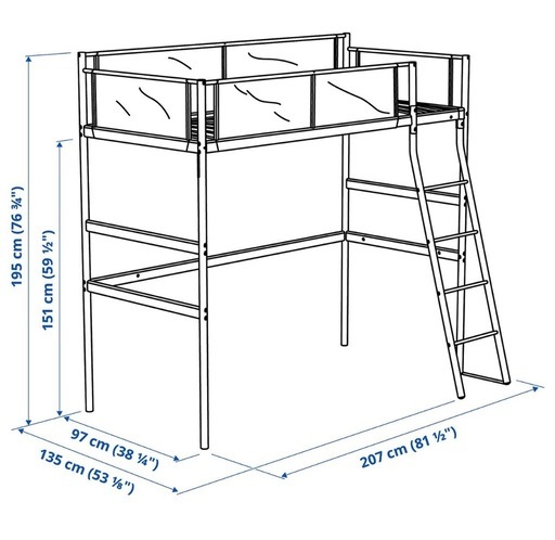 引き渡し確定⭐︎IKEA  ロフトベッド