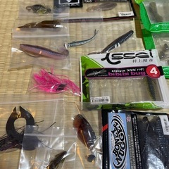 ソフトルアーセット❗️ワーム複数種類　‼️まとめ売り‼️70個弱の画像