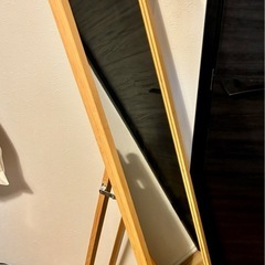 IKEA VÄRSNÄS スタンドミラー 竹 150cm 定価4999円の画像