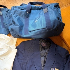 平塚学園学生服    カバン 　12点セットの画像