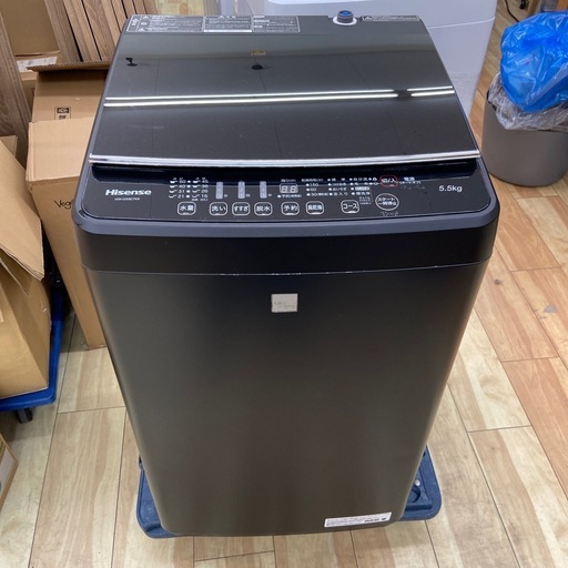 Hisense 5.5kg全自動洗濯機【リサイクルフカツ岡崎倉庫店】260302SM-3