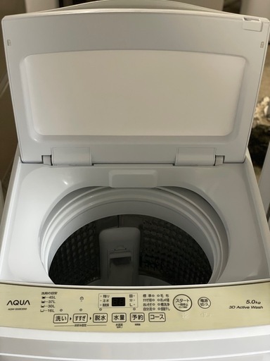 送料・設置込み可?表示価格より10%OFF?洗濯機　5kg AQUA 2024年【分解クリーニング済み】