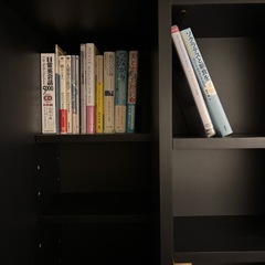 ノーブランド　ブラック　本棚の画像