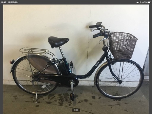 A-481△ v 岐阜発/パナソニック/電動アシスト自転車/26インチ/3段変速/バッテリー12Ah/充電器なし/走行確認/現状品/管24s/ R8.1/22 △
