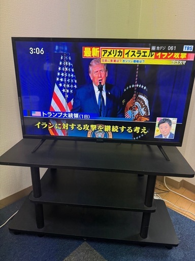 32型テレビ・テレビ台・Chromecast 豪華3点セット（すぐ視聴可能）