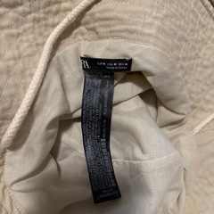 ZARA ハット　ベージュアイボリーの画像