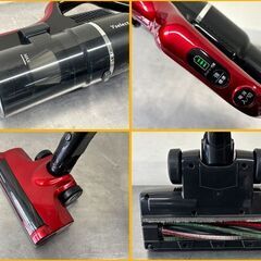 【自社配送は札幌市内限定】Yselect/ヤマダ電機 コードレススティッククリーナー YC-S50J レッド 2023年製 動作OK 中古【USED】の画像