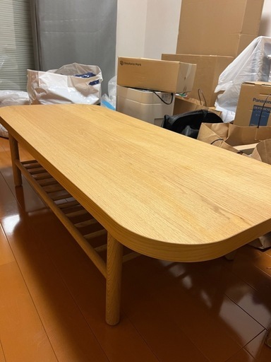 IKEA イケア　LISTERBY リステルビー コーヒーテーブル, オーク材突き板140x60 cm 605.139.07