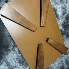 「あげます」【ミツバストア】折りたたみ テーブル ローテーブル 75cmの画像