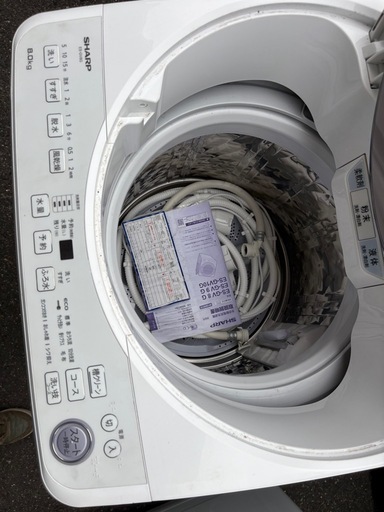SHARP洗濯機.2023年製。8kg。