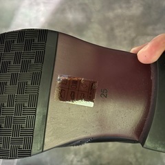 メンズ 黒革靴 25cm 新品未使用の画像