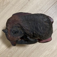 木彫りの熊　北海道　クマ　工芸品　アンティーク　レトロ　ヴィンテージ　骨董の画像