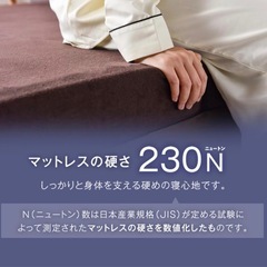 シングルマットレス ウレタン 高反発 新品未開封 洗えるカバー付　の画像