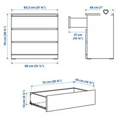 IKEA/MALM   チェストの画像