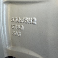 バリ山‼️スタッドレス　１８５／６５Ｒ１５　ＶＷ純正アルミの画像