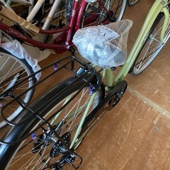 未使用 未登録 自転車 マイルド 26インチ 6段変速 カーキの画像