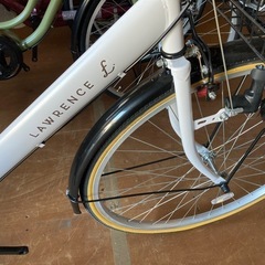 未使用 未登録 自転車 ローレンス 27インチ 6段変速 白の画像
