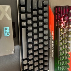 LogicoolマウスとAPEXProminiキーボードの画像