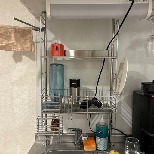 洗った後の食器置き場