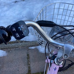 電動アシスト自転車 ブリヂストン フロンティアDX 26インチ 3段変速 グレイッシュピンクの画像