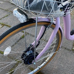 電動アシスト自転車 ブリヂストン フロンティアDX 26インチ 3段変速 グレイッシュピンクの画像