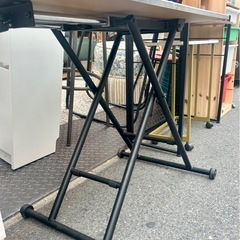 昇降テーブル 高さ調節 昇降式デスク リフティングテーブル サイドテーブル コンクリート調 インダストリアル スチール脚 作業台 パソコンデスク テーブル デスク の画像