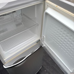 MITSUBISHI/三菱 2ドア 冷蔵庫 シルバー 動作確認済みの画像