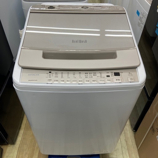 日立 8.0kg全自動洗濯機【リサイクルフカツ岡崎倉庫店】260302SM-7