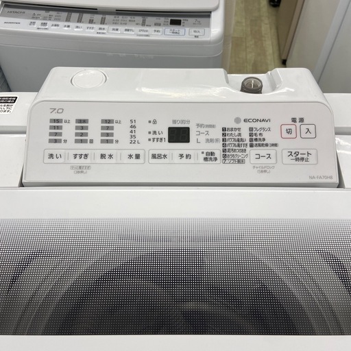 Panasonic 7.0kg全自動洗濯機【リサイクルフカツ岡崎倉庫店】260302SM-8