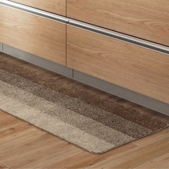 ニトリ キッチンマット ブラウングラデーションの画像