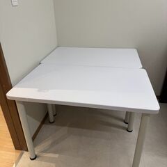 【無料0円】白テーブルお譲りいたしますの画像