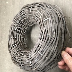 木製リース　ハンギングプランターの画像