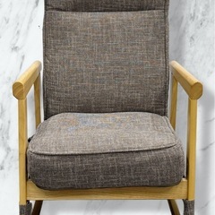 リクライニングハイバックチェア【ファブリック/肘掛付】の画像